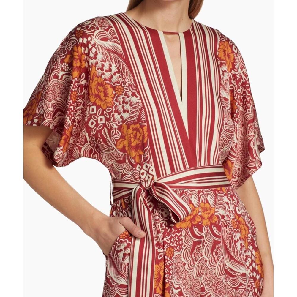 $595 Elie Tahari The Ines Silk-Blend Jumpsuit Women's Size 4 - Picture 2 of 7